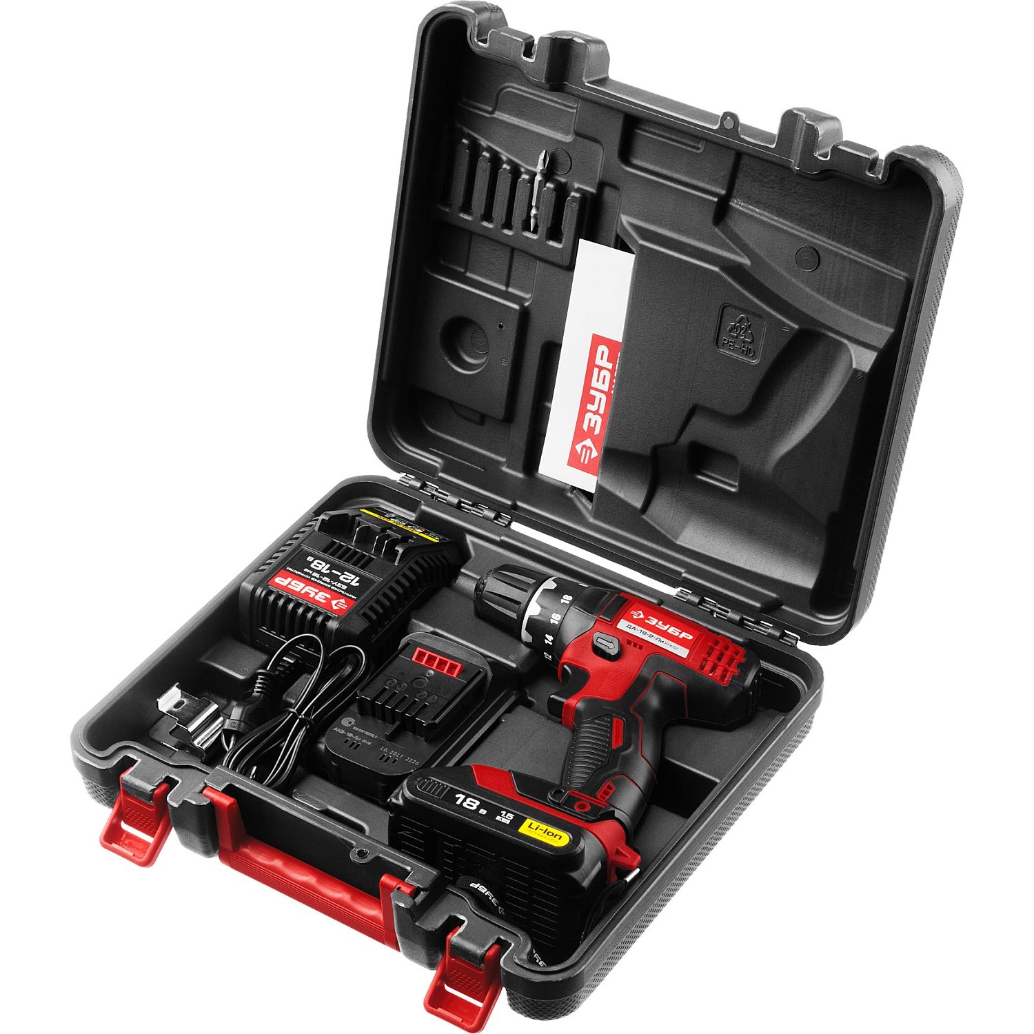 Дрель - шуруповерт, 2 АКБ ДА-18-2-Ли КНМ2