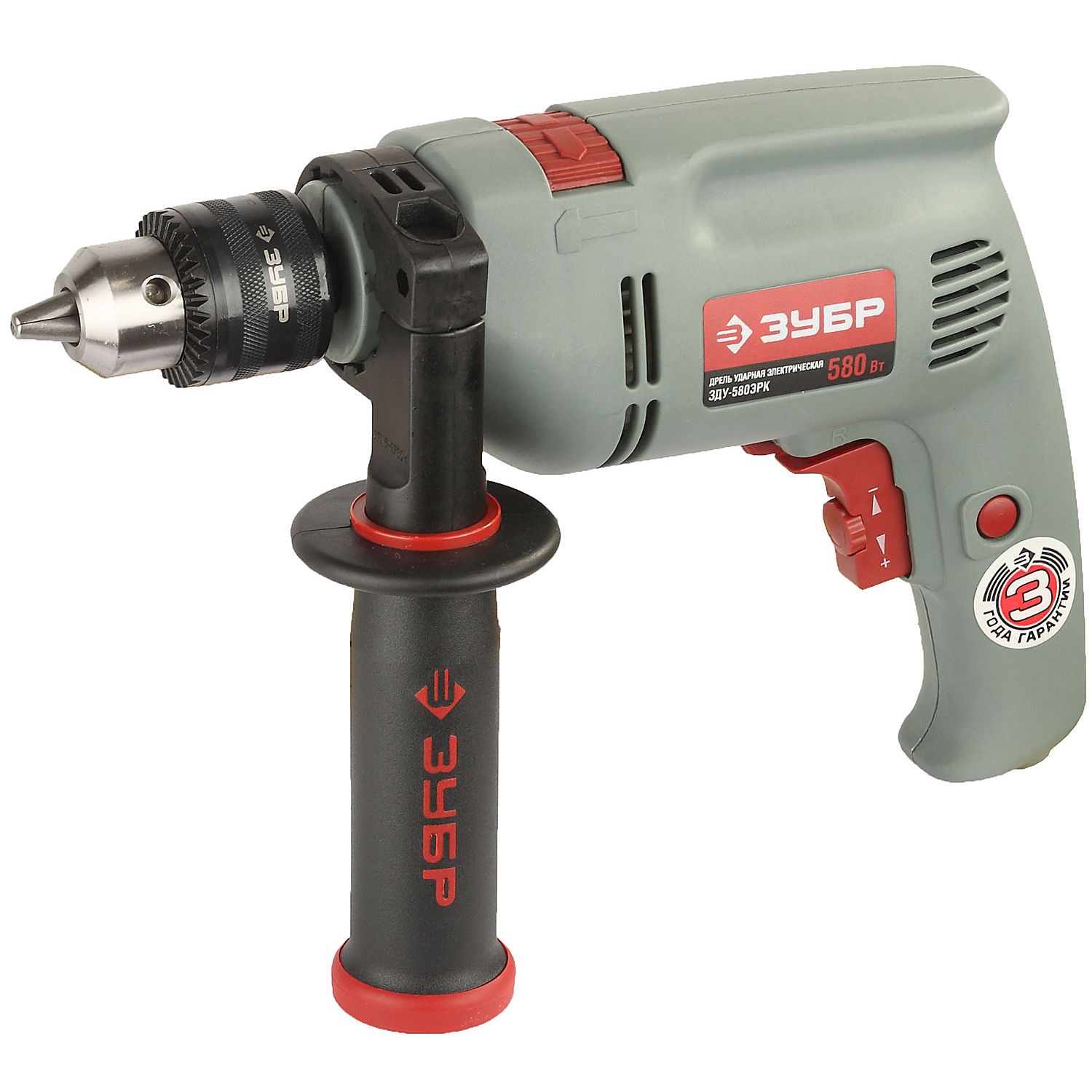 Дрель ударная + кейс ЗДУ-580ЭРК
